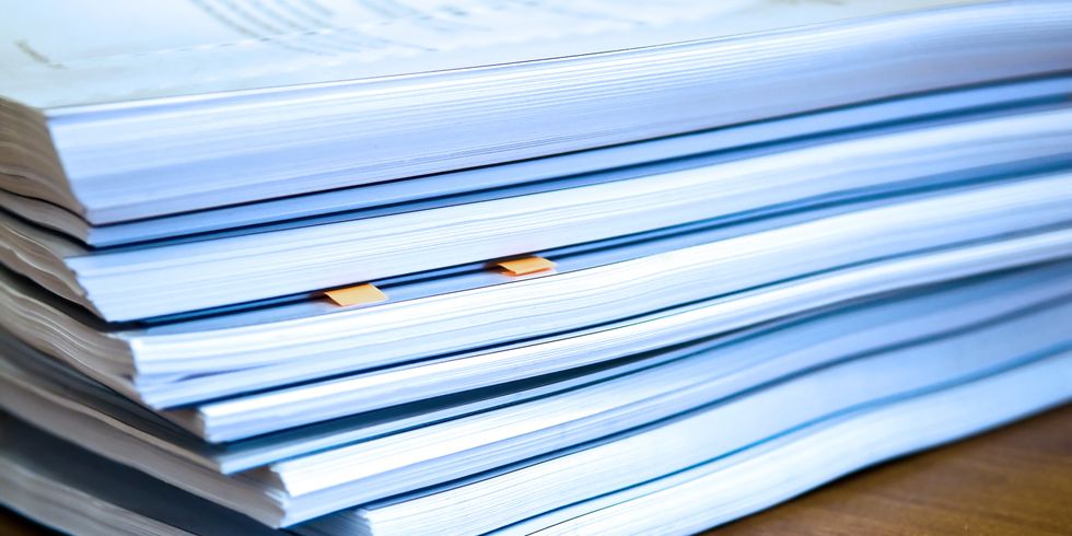 Stapel von Dokumenten